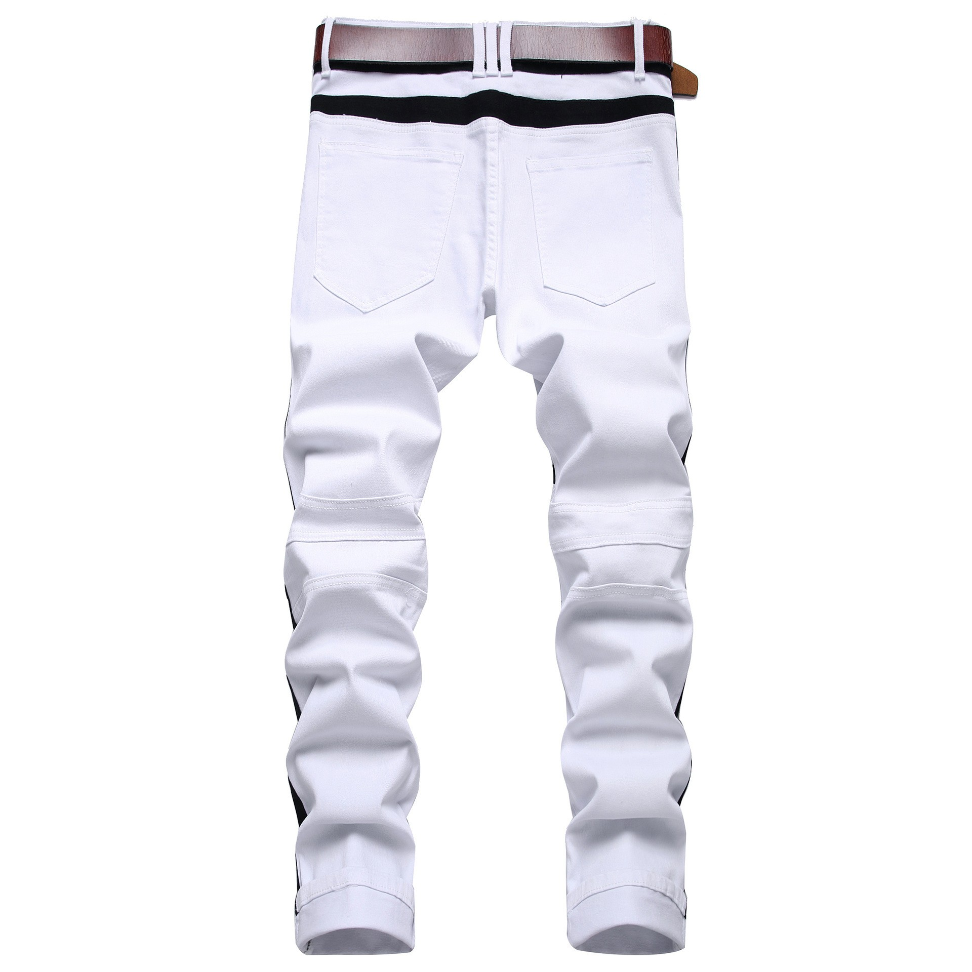 Men’s Patchwork Slim Fit Jeans
