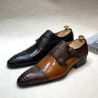 Double Buckle Monk Shoes