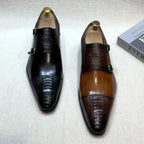 Double Buckle Monk Shoes
