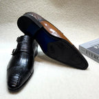 Double Buckle Monk Shoes