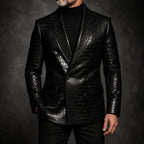 Luxury Crocodile Embossed Leather