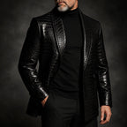 Luxury Crocodile Embossed Leather