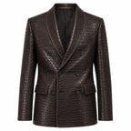Luxury Crocodile Embossed Leather