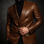 Luxury Crocodile Embossed Leather