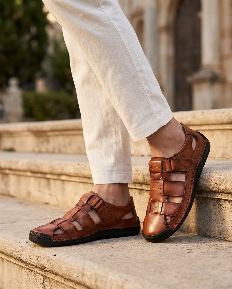 Sorrento Leather Fisherman Sandal