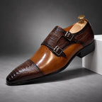 Double Buckle Monk Shoes