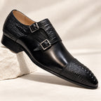 Double Buckle Monk Shoes