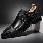 Double Buckle Monk Shoes