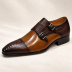 Double Buckle Monk Shoes