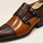 Double Buckle Monk Shoes