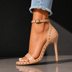 Elegant Rivet Ankle Sandals