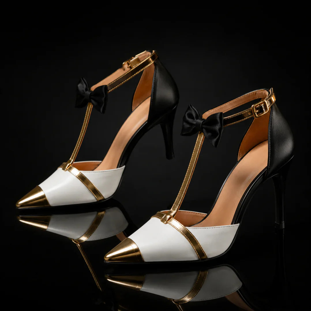 T-Strap Stiletto Pumps