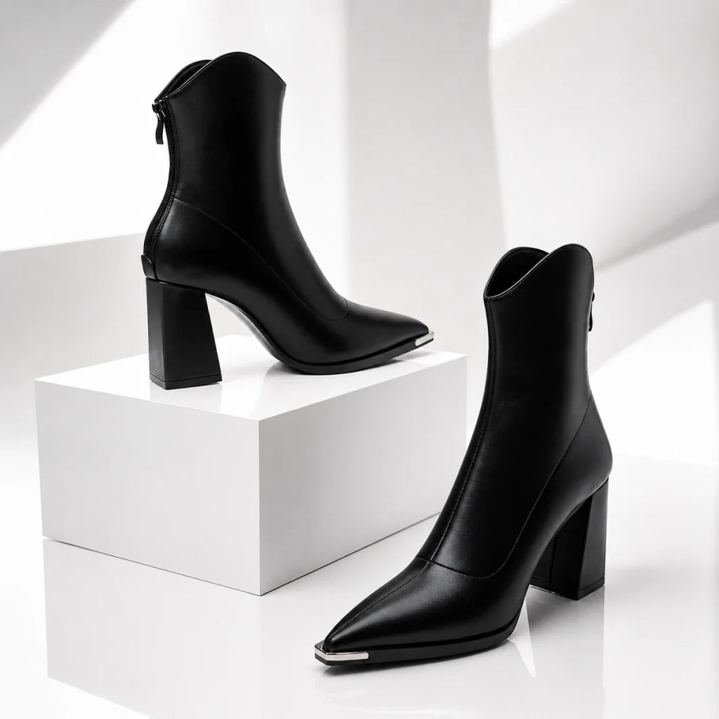 Elegant Pointed Toe Ankle Heel