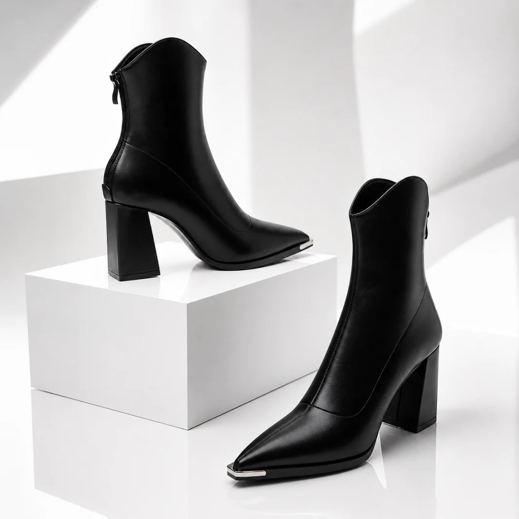 Elegant Pointed Toe Ankle Heel