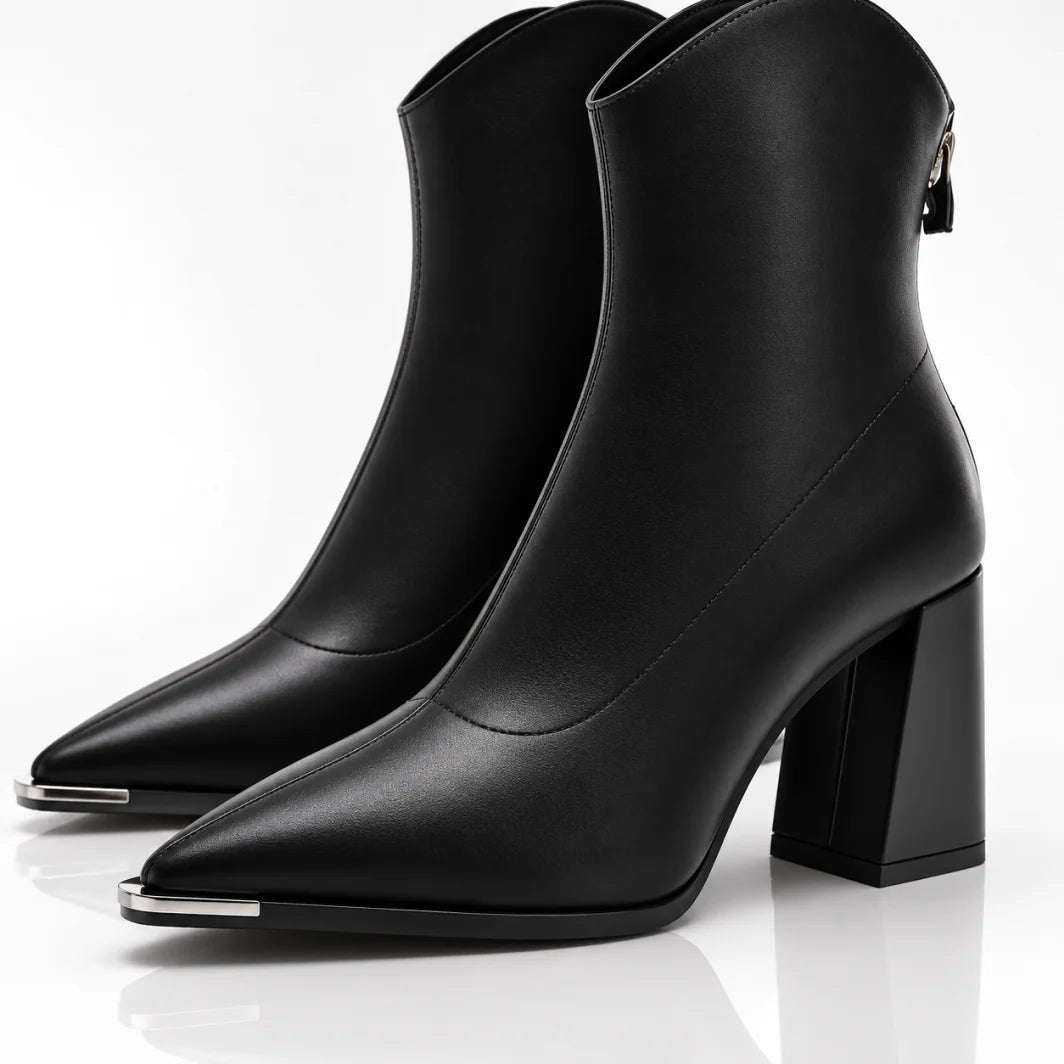 Elegant Pointed Toe Ankle Heel