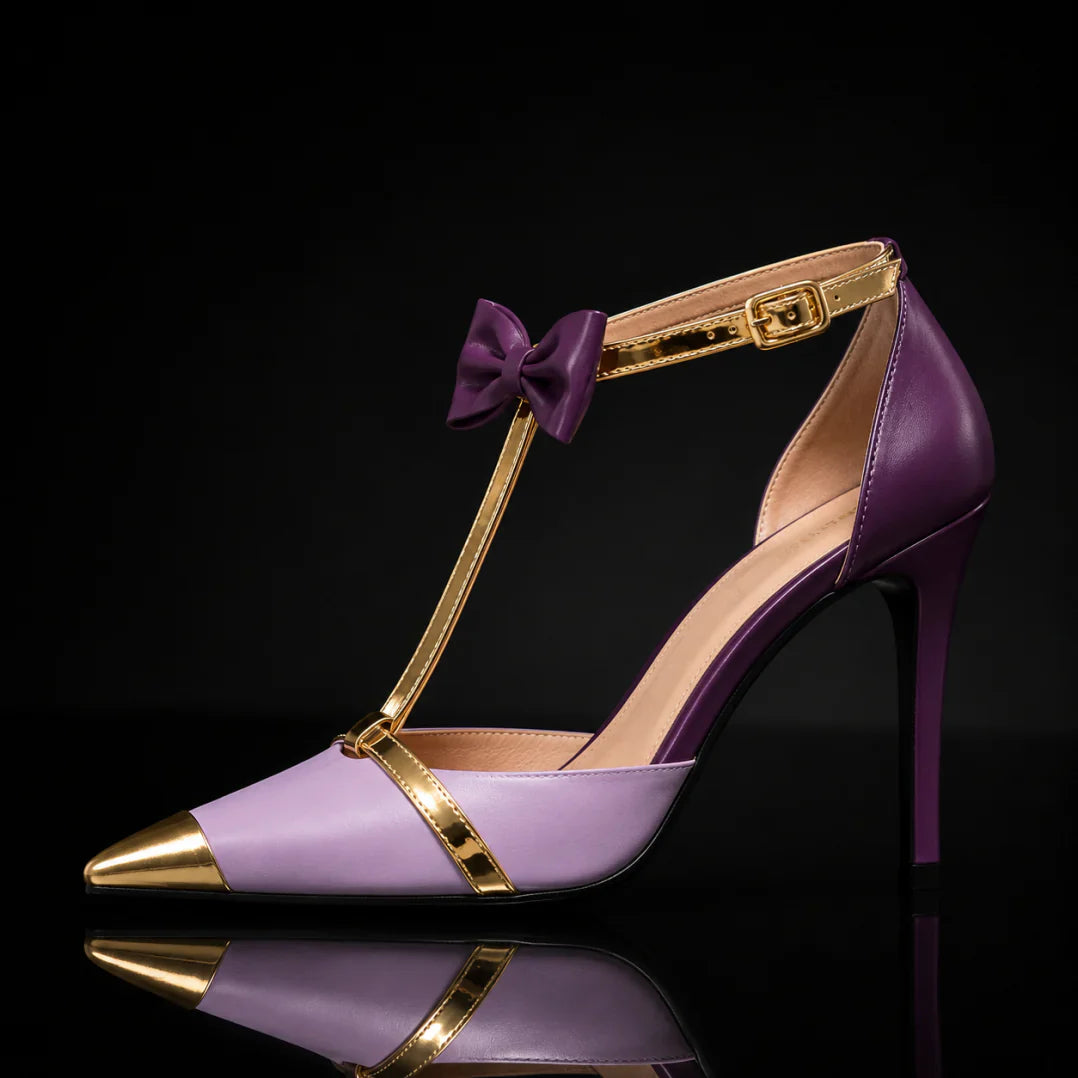 T-Strap Stiletto Pumps