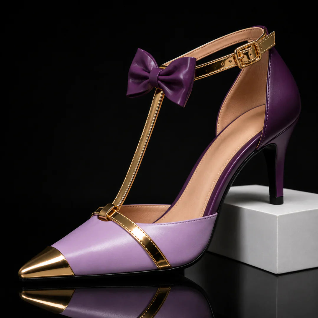 T-Strap Stiletto Pumps