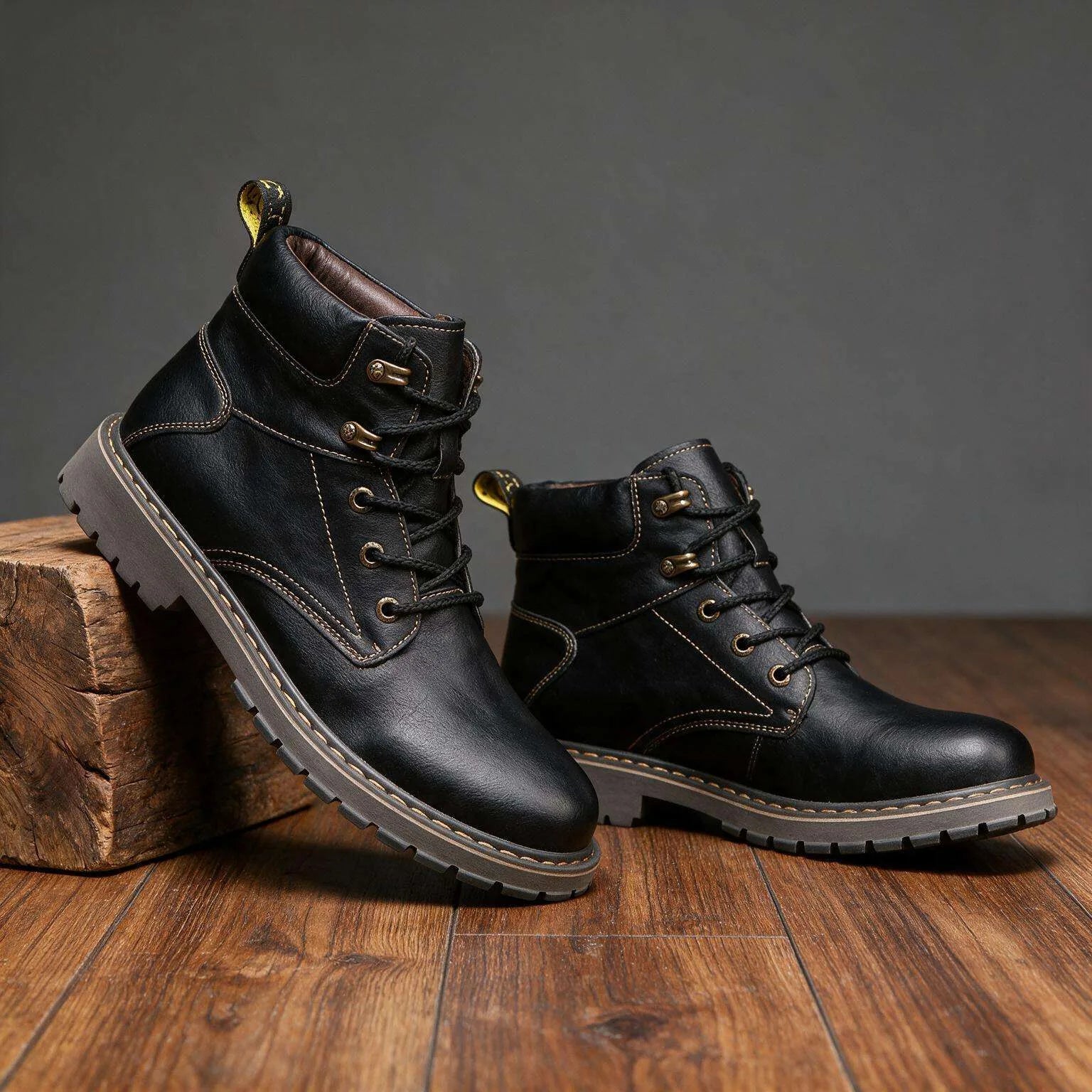 Men's Retro High-Top Boots