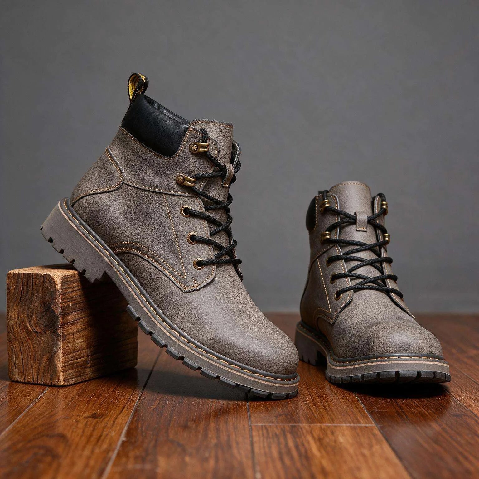 Men's Retro High-Top Boots