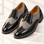 Split Leather Oxford Shoes