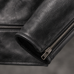 Stand Collar Zip-Up Biker Jacket