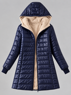 Hooded Zipper Parka Cardigan
