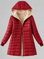 Hooded Zipper Parka Cardigan