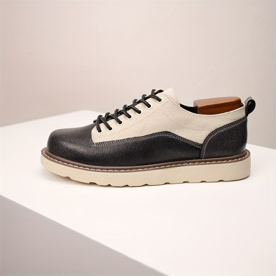 Retro Leather Canvas Shoes