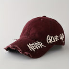 Distressed Denim Baseball Cap