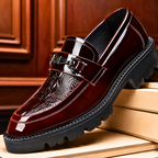 Luxury Leather Crocodile Loafers