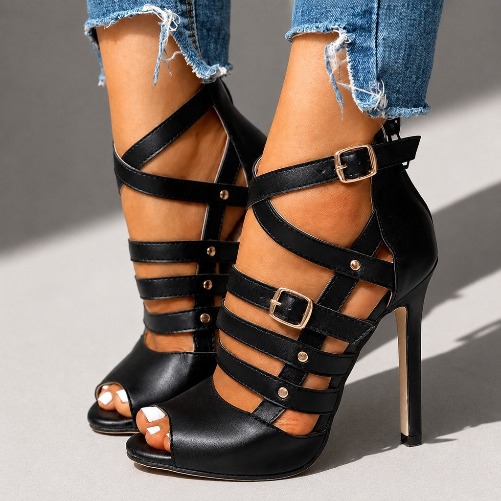 Peep Toe Stiletto High Heel