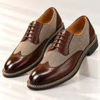 Split Leather Oxford Shoes