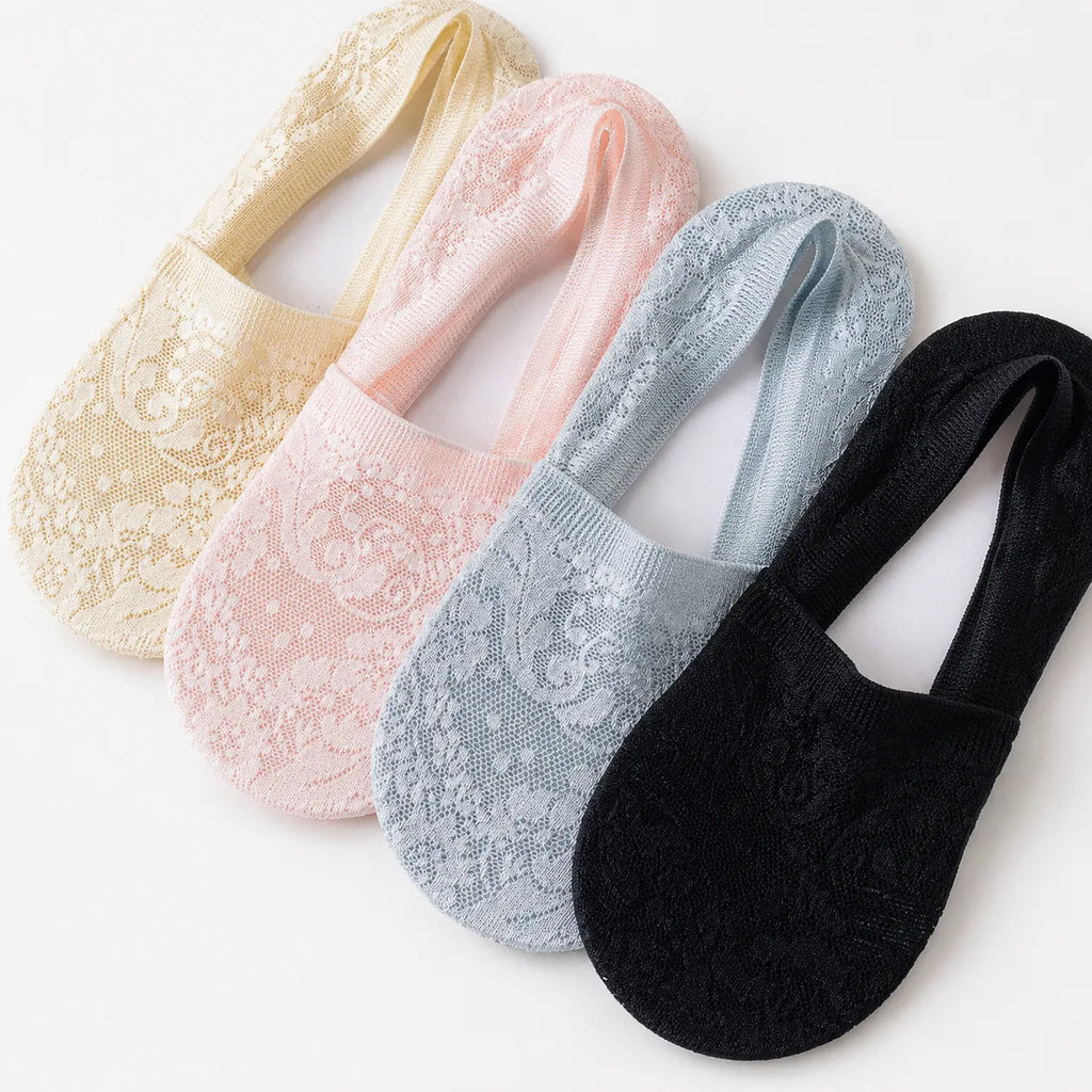 Breathable Floral Lace Socks
