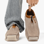 Square Leather Slip-On Loafers