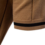 Tipped Cuff Zip Shirt