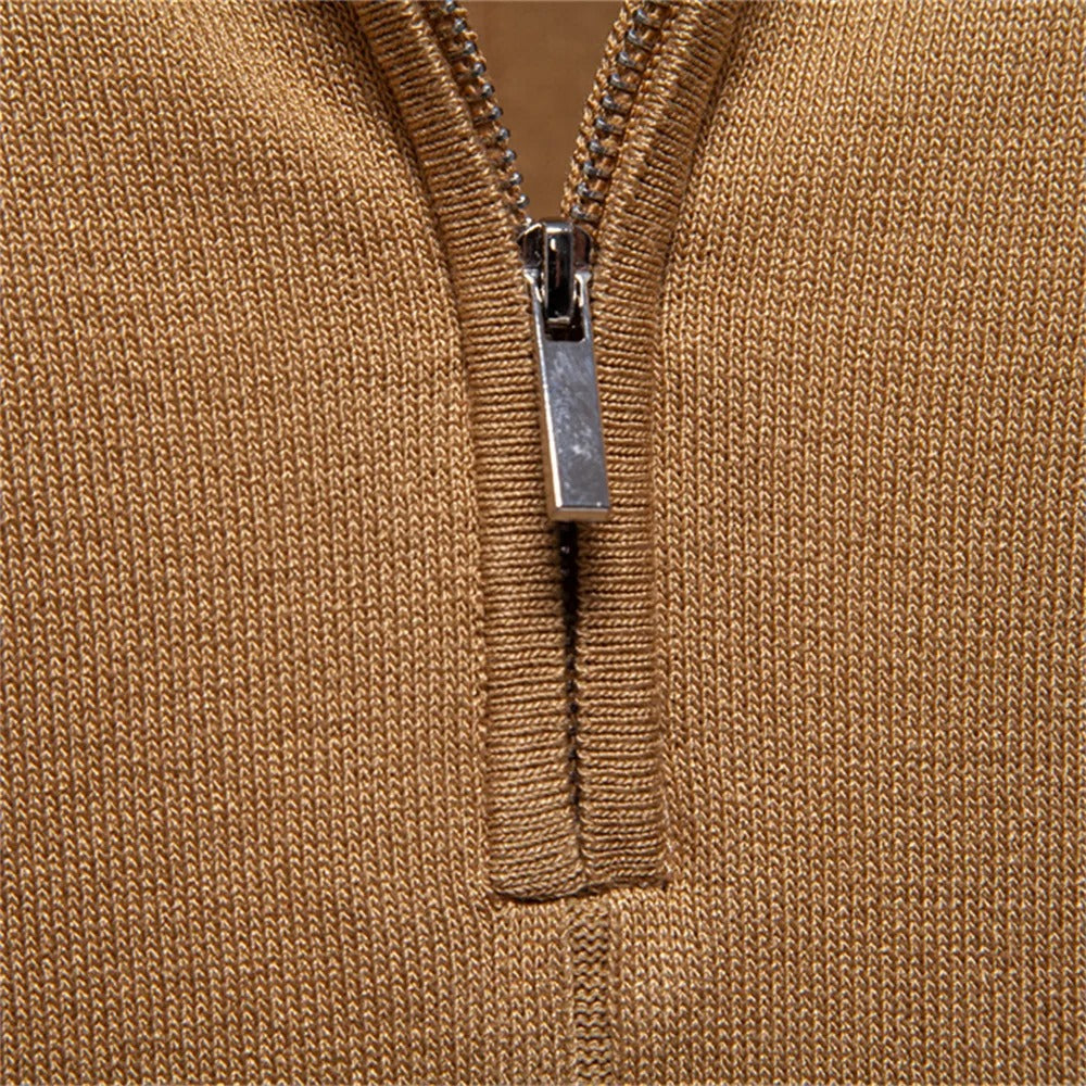 Tipped Cuff Zip Shirt