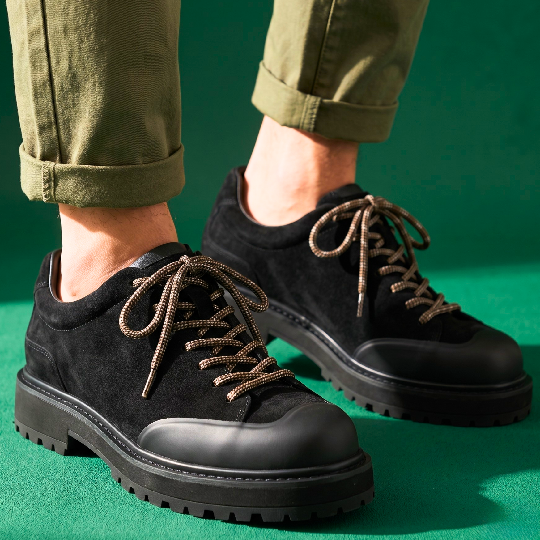 Vintage Thick Sole Leather Shoes