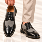 Split Leather Oxford Shoes