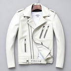 Oversized Leather Moto Jacket
