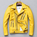 Oversized Leather Moto Jacket