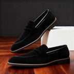 Faux Suede Penny Loafers