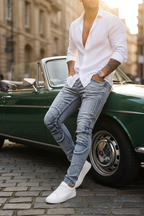 Stretch Slim Denim Pants