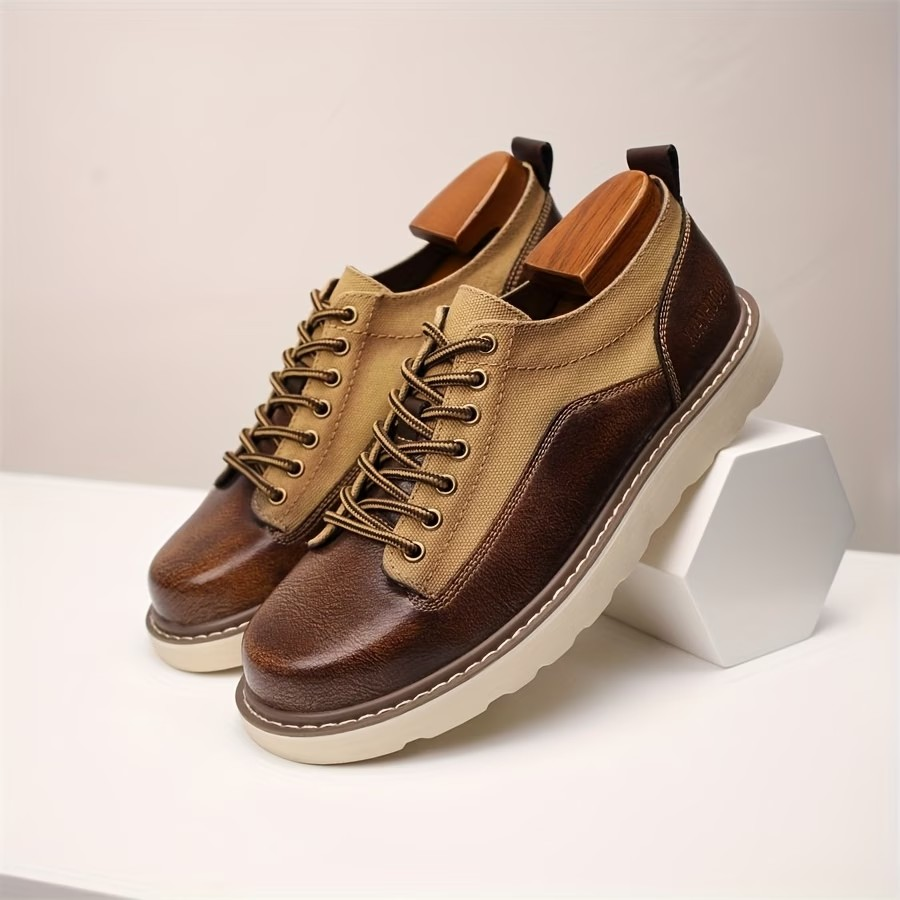 Retro Leather Canvas Shoes