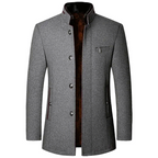 Stand Collar Woollen Coat