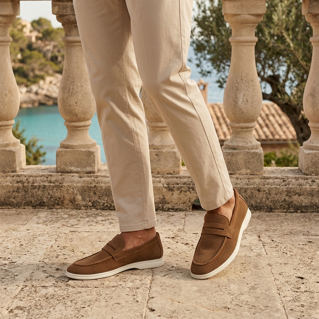 Men's Cow Suede Loafers