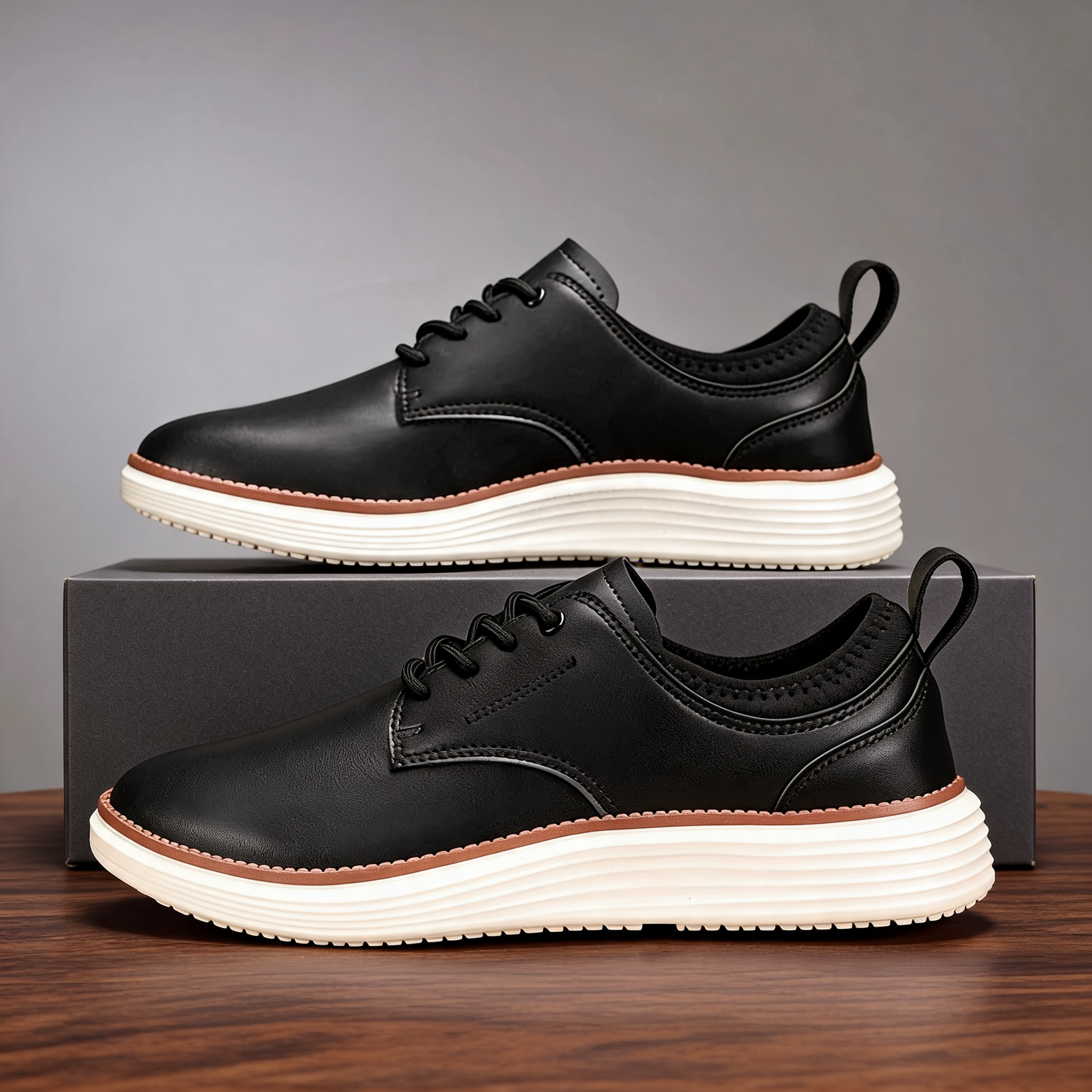 Lace-Up Skateboard Shoes