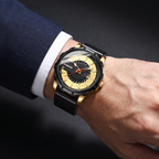 Luminous Leather Strap Timepiece