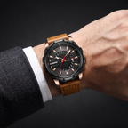 Luminous Leather Strap Timepiece