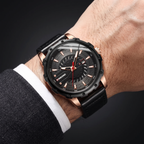 Luminous Leather Strap Timepiece