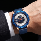 Luminous Leather Strap Timepiece